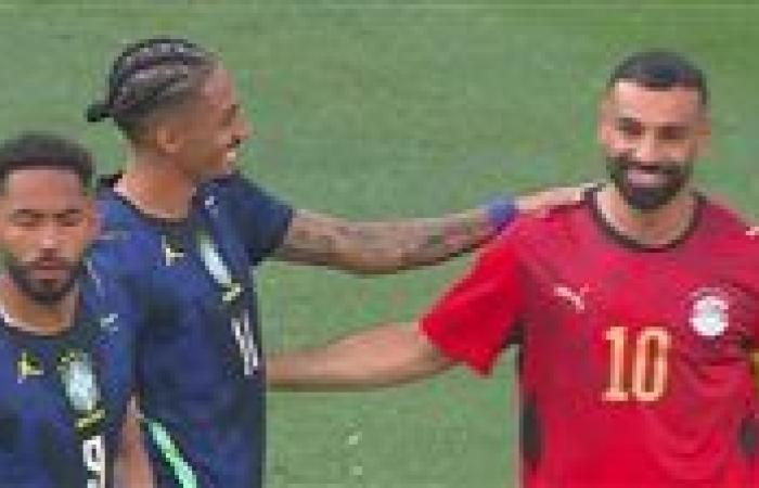 منتخب مصر.. ملخص اهداف ونتيجه مباراة منتخب مصر والبرازيل الودية بعد مرور 65 دقيقة