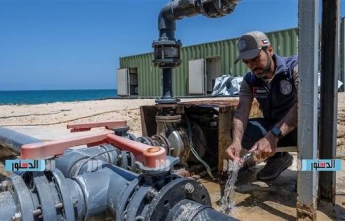 شريان حياة.. محطات التحلية الإماراتية برفح تواصل ضخ المياه للأشقاء في غزة